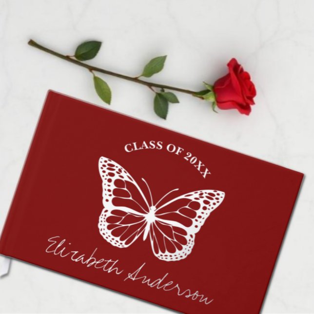 Butterfly Graduation Foil Guest Book (Creator Uploaded)