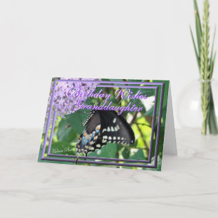 Butterfly Granddaugher card-customize Thank You Card