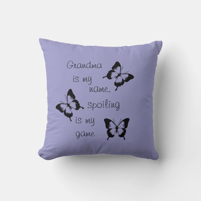 Butterfly Grandparent Pillow (Front)