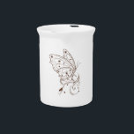 Butterfly. Graphic design. Abstraction Beverage Pitcher<br><div class="desc">Butterfly. Graphic design. Abstraction</div>