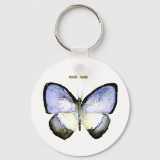 Butterfly: Green-Banded Blue Keychain