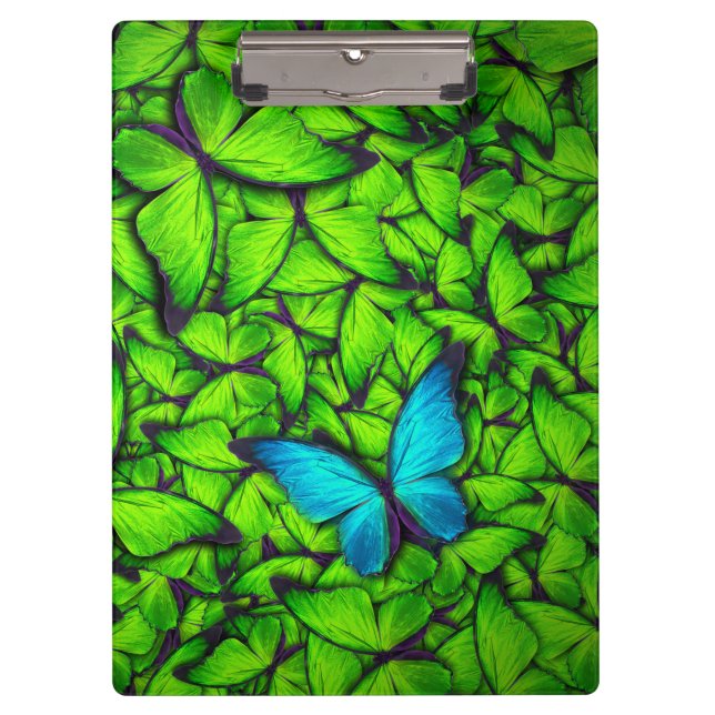 Butterfly Green Blue Hive | Butterfly Clipboard (Front)