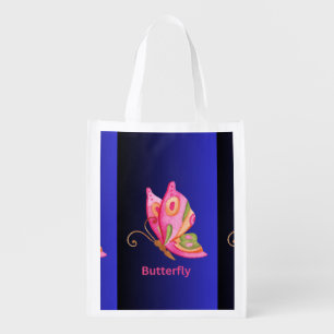 Butterfly Grocery Bag