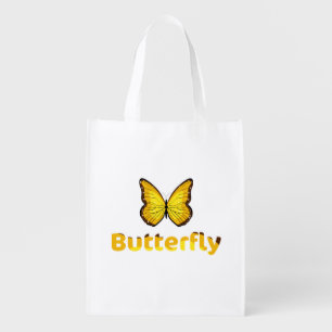 Butterfly Grocery Bag