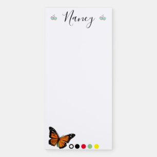 Butterfly Grocery Shopping List  Magnetic Notepad