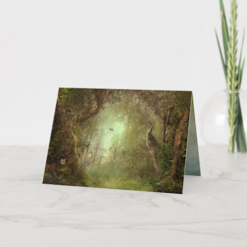 butterfly grove greeting card