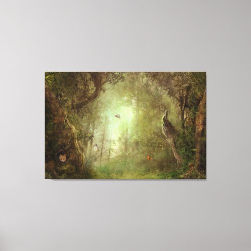 Butterfly Grove Wrapped Canvas