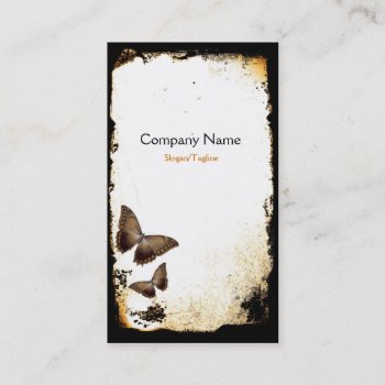 Butterfly Grunge Business Card by pixelholicBC at Zazzle