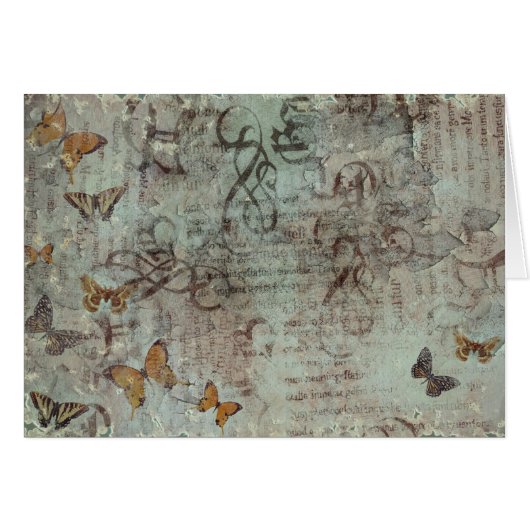 Butterfly Grunge. Cards (Front Horizontal)