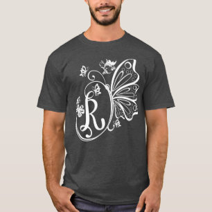 Butterfly Grunge Fairycore Esthetic Letter R Mono T-Shirt