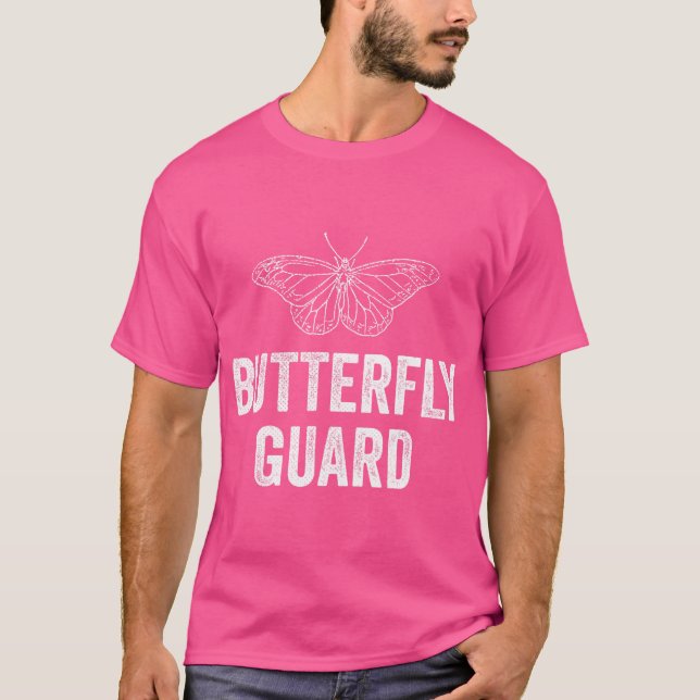 Butterfly Guard Jiu Jitsu Shirt For Bjj White (Front)