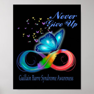 Butterfly Guillain Byrre Syndrome Awareness  Poster