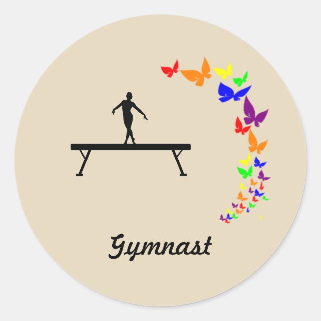 Butterfly Gymnast Stickers (Front)