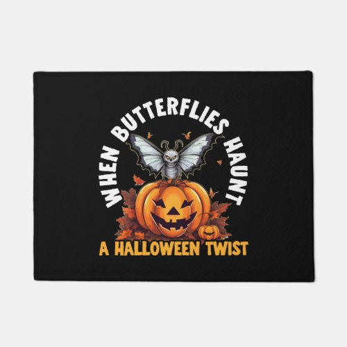 Butterfly Halloween Trick Or Treat Insect Lover Doormat