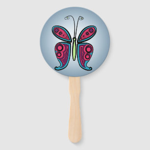 Butterfly hand fan