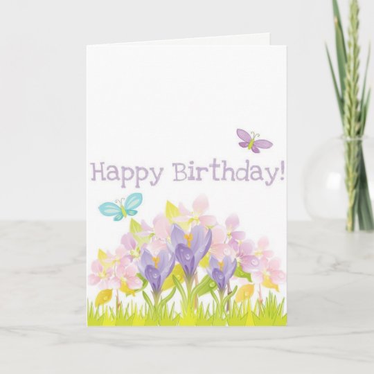 Butterfly Happy Birthday Card | Zazzle.com