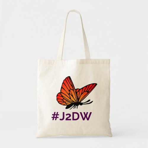 Butterfly Hashtag Tote