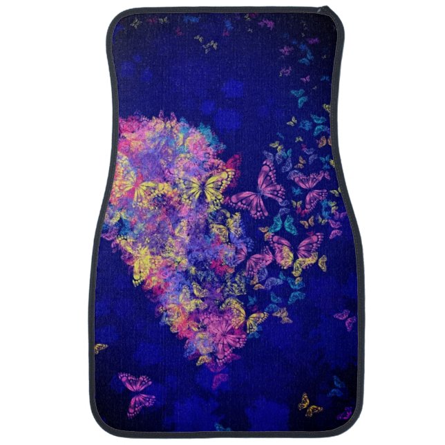 Butterfly Heart Car Floor Mat Love (Front)