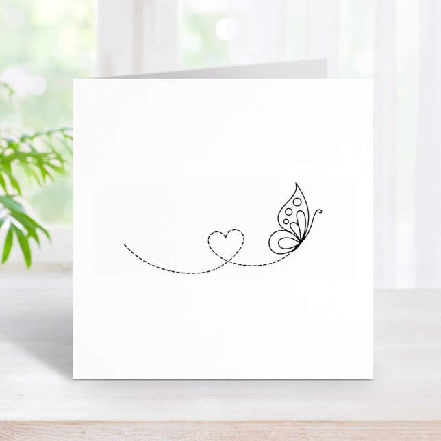 Butterfly Heart - Color Me Rubber Stamp (Creator Uploaded)