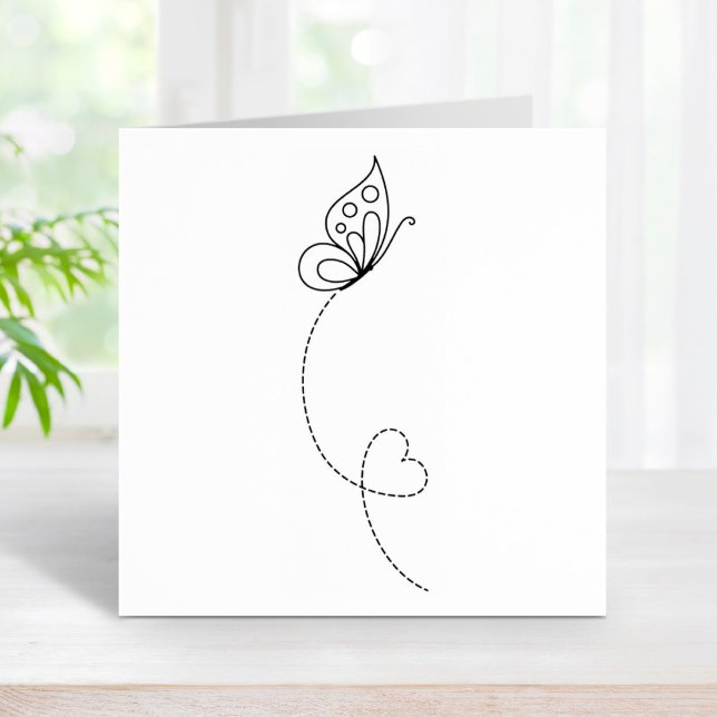 Butterfly Heart - Color Me Rubber Stamp (Creator Uploaded)