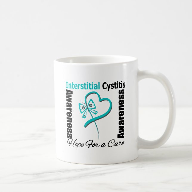 Butterfly Heart - Interstitial Cystitis Coffee Mug (Right)