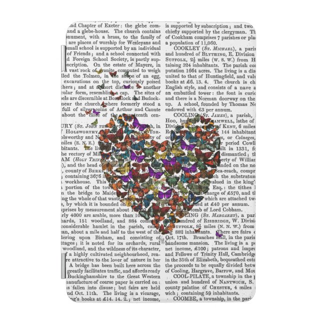Butterfly Heart iPad Mini Cover (Front)