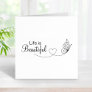 Butterfly Heart - Life is Beautiful Rubber Stamp