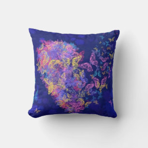 Butterfly Heart - Love Throw Pillow