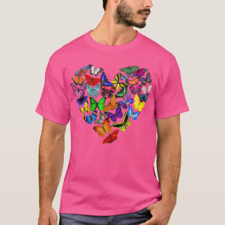 Butterfly Heart Monarch Butterflies Collector Fair T-Shirt