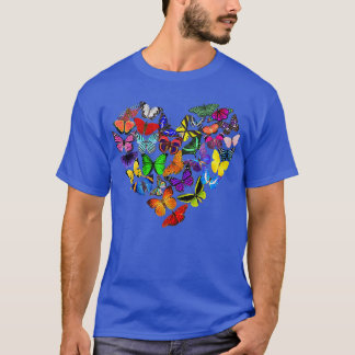 Butterfly Heart Monarch Butterflies Collector Fair T-Shirt