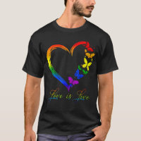 Butterfly Heart Rainbow Love Is Love Lgbt Gay Lesb