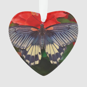 Butterfly Heart Shaped Ornament