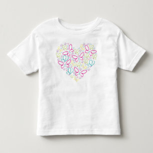 Butterfly heart toddler t-shirt