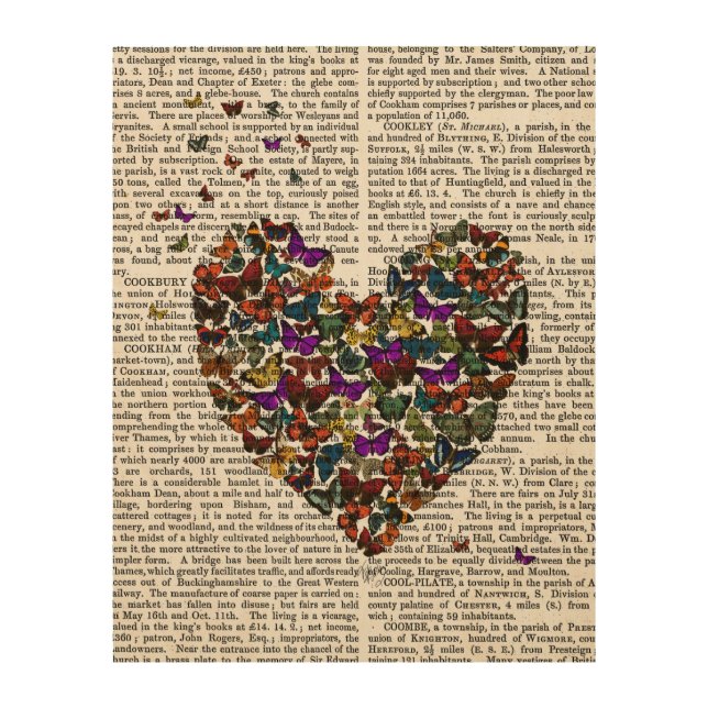 Butterfly Heart Wood Wall Art (Front)