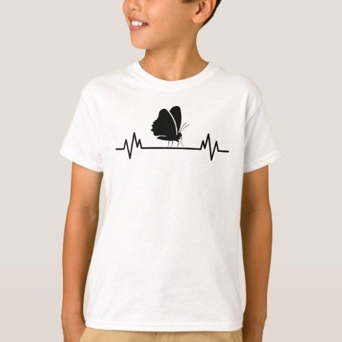 Butterfly Heartbeat Funny Insect Butterflies Gift T_Shirt