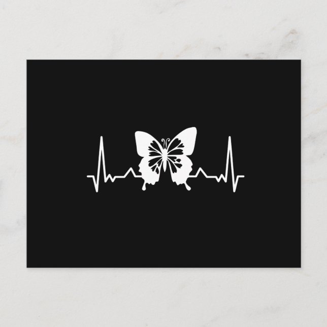 Butterfly Heartbeat Postcard (Front)