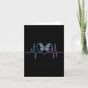 Butterfly Heartbeat Suicide Awareness Card