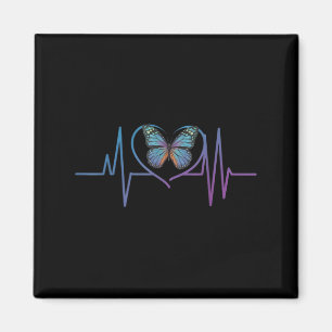 Butterfly Heartbeat Suicide Awareness Magnet