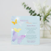 Butterfly Heaven Whimsical Bridal Shower Invitation (Standing Front)