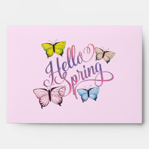 Butterfly Hello Spring Envelope