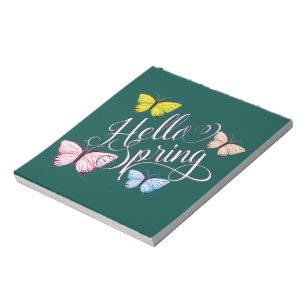 Butterfly Hello Spring Notepad