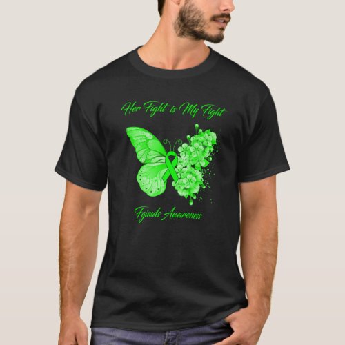 Butterfly Her Fight Is My Fight Fgimds Awareness T_Shirt