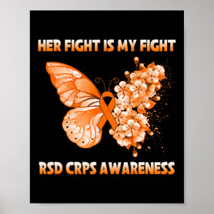Butterfly Her Fight Is My Fight Rsd Crps Awareness Poster