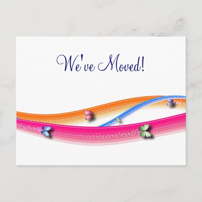 Butterfly Highway Change of Address Postcards (Front)