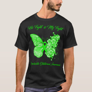 Butterfly His Fight is My Fight Bronchiolitis Obli T-Shirt