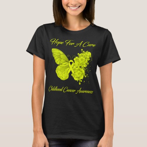 Butterfly Hope For A Cure Childhood Cancer  T_Shirt