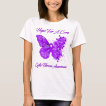 Butterfly Hope For A Cure Cystic Fibrosis  T-Shirt