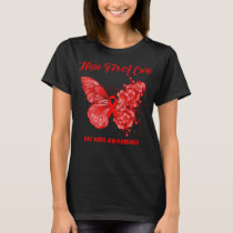 Butterfly Hope For A Cure HIV AIDS Awareness T-Shirt