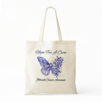 Butterfly Hope For A Cure Stomach Cancer Awareness Tote Bag