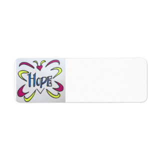 Butterfly Hope Label